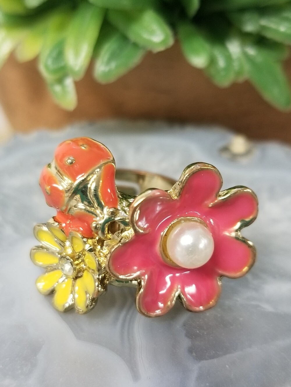 Colorful Flower Ring